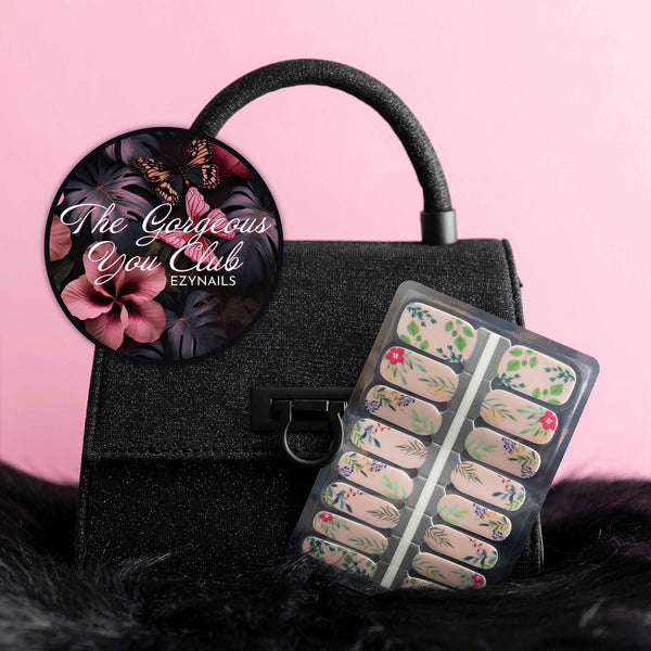 EzyNails Nail Polish Nail Wraps Pink Garden Nailwraps All Nailwraps