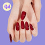 Scarlet Cat-Eye Gel Nailwraps - 20 wraps