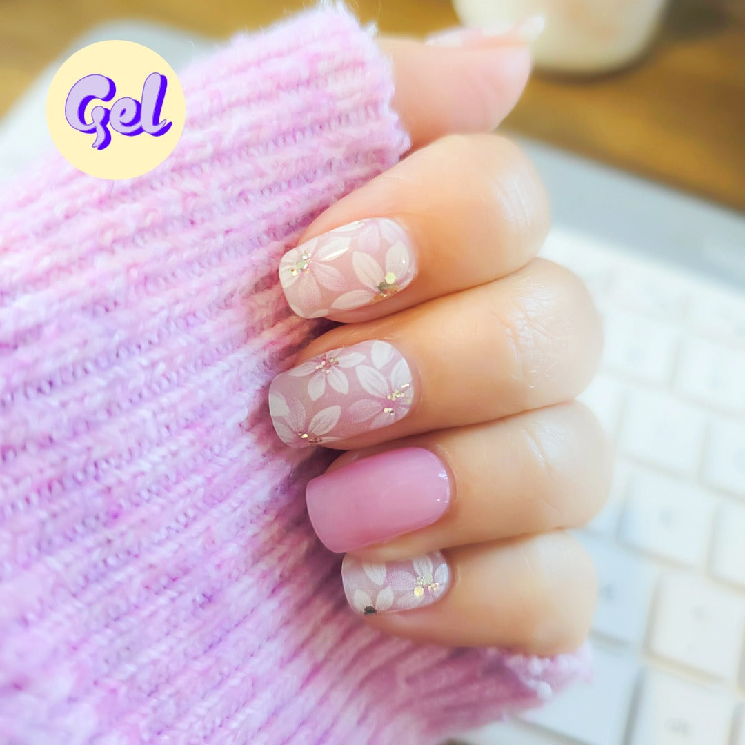 Korean Blossom Gel Pink Nailwraps