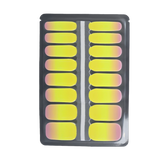 ezynails lemon sorbet sunset nail wraps