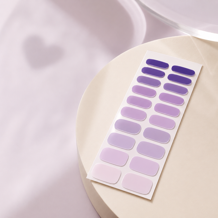 Purple Ombre Gel Wraps Gel Nail Wraps