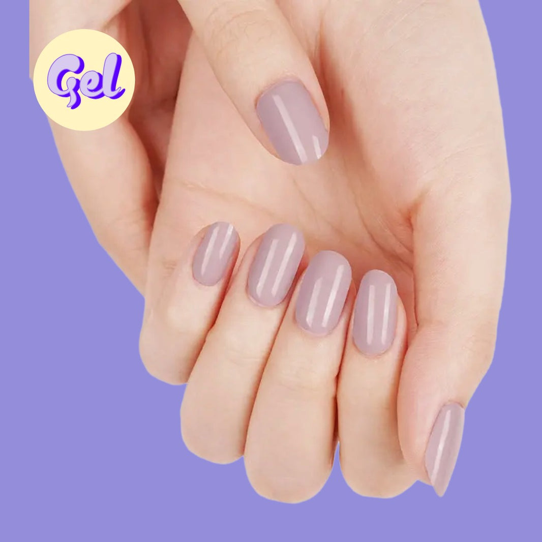 Soft Lilac Gel Nail Wraps