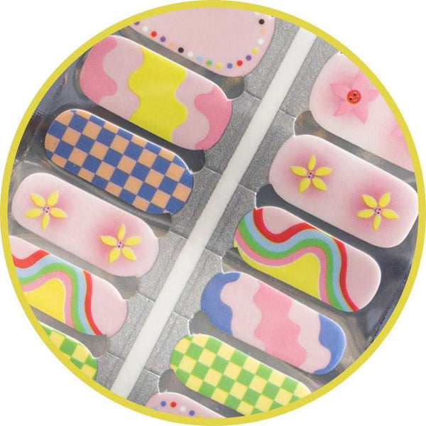 EzyNails Nail Polish Nail Wraps Groovy Candy Pastels Nailwraps All Nailwraps