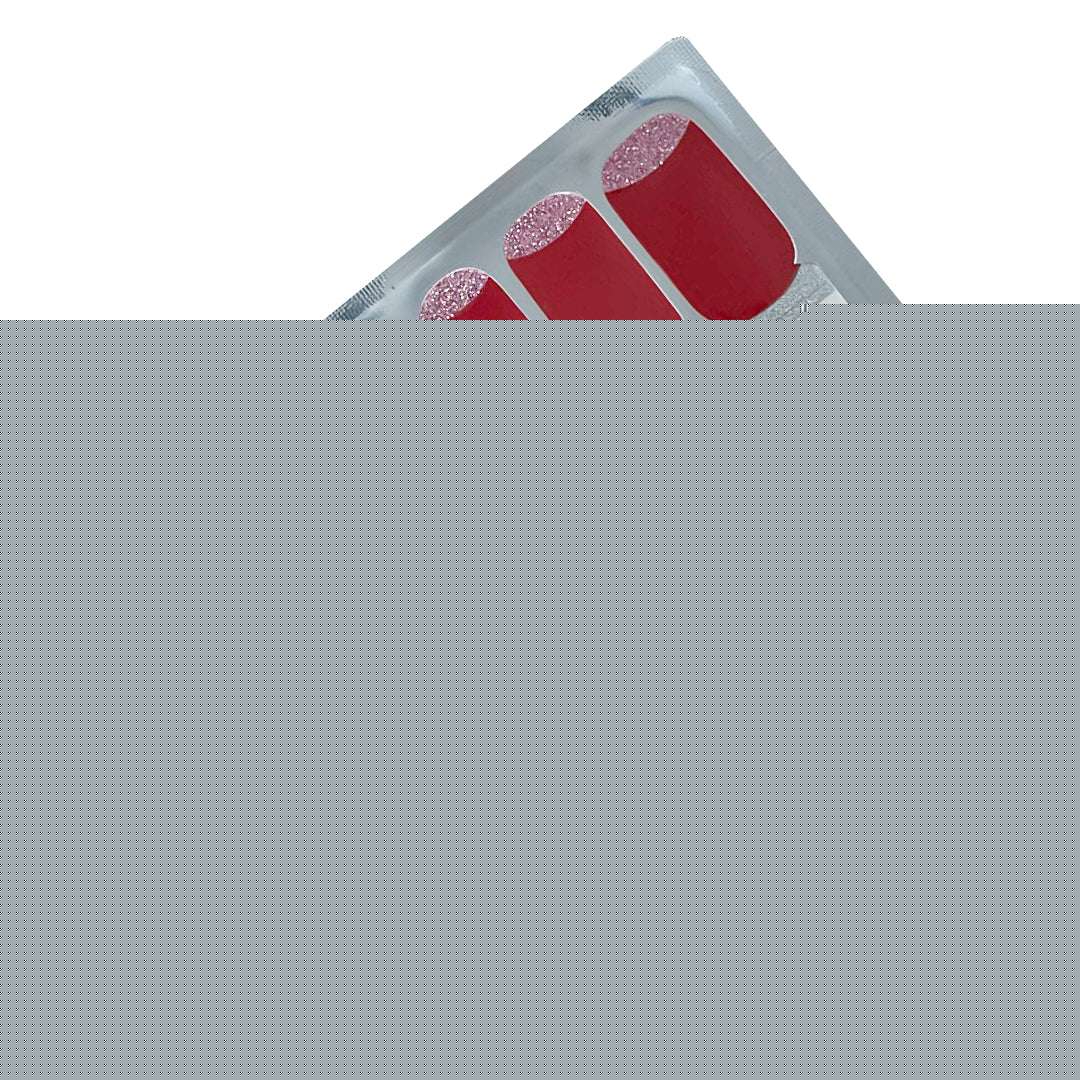 EzyNails Nail Polish Nail Wraps Sparkle Scarlet Nailwraps – Glitter with a Glam Twist! All Nailwraps