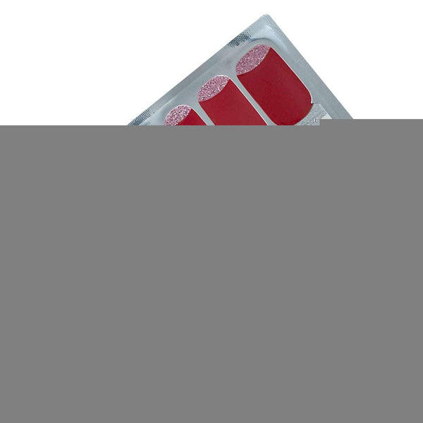 EzyNails Nail Polish Nail Wraps Sparkle Scarlet Nailwraps – Glitter with a Glam Twist! All Nailwraps