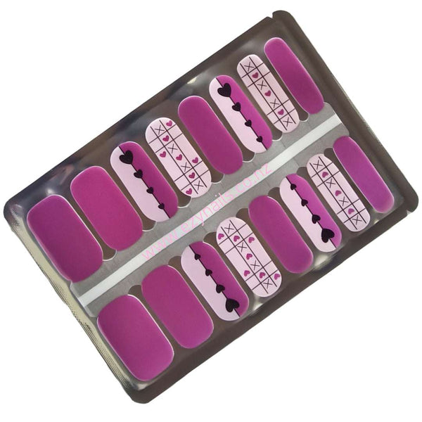 EzyNails Nail Polish Nail Wraps Tic-Tac-Heart Nailwraps – Pink Perfection All Nailwraps