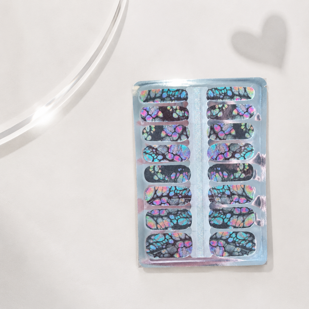 Shimmer Butterfly Wings Nail Wraps
