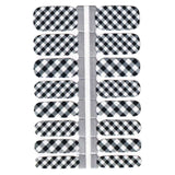 Cool Bold Black and White Check Nailwraps