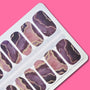 Amethyst Gold Geode Nail Wraps