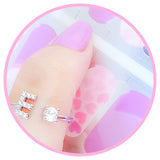 Blush Pink Hearts Nailwrap Set