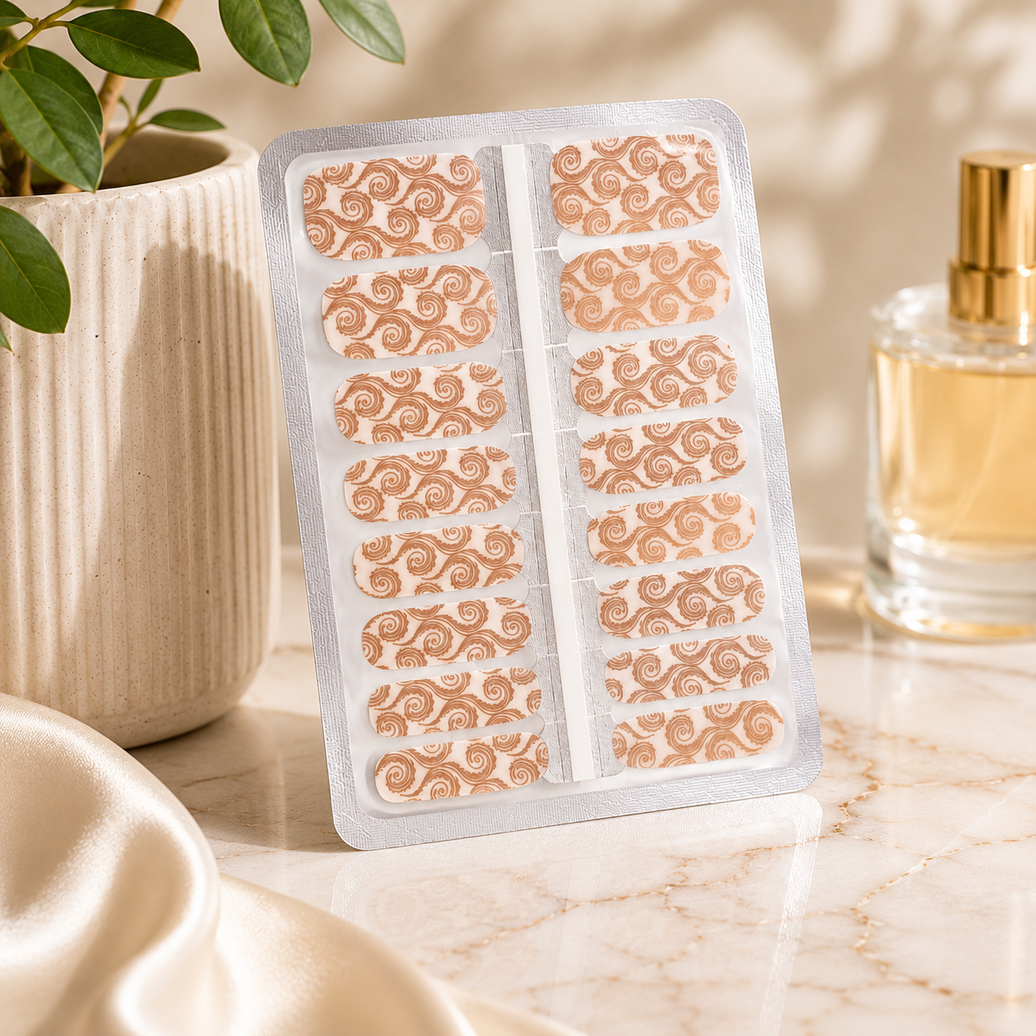 Sirocco Transparent Swirl Nail Wraps