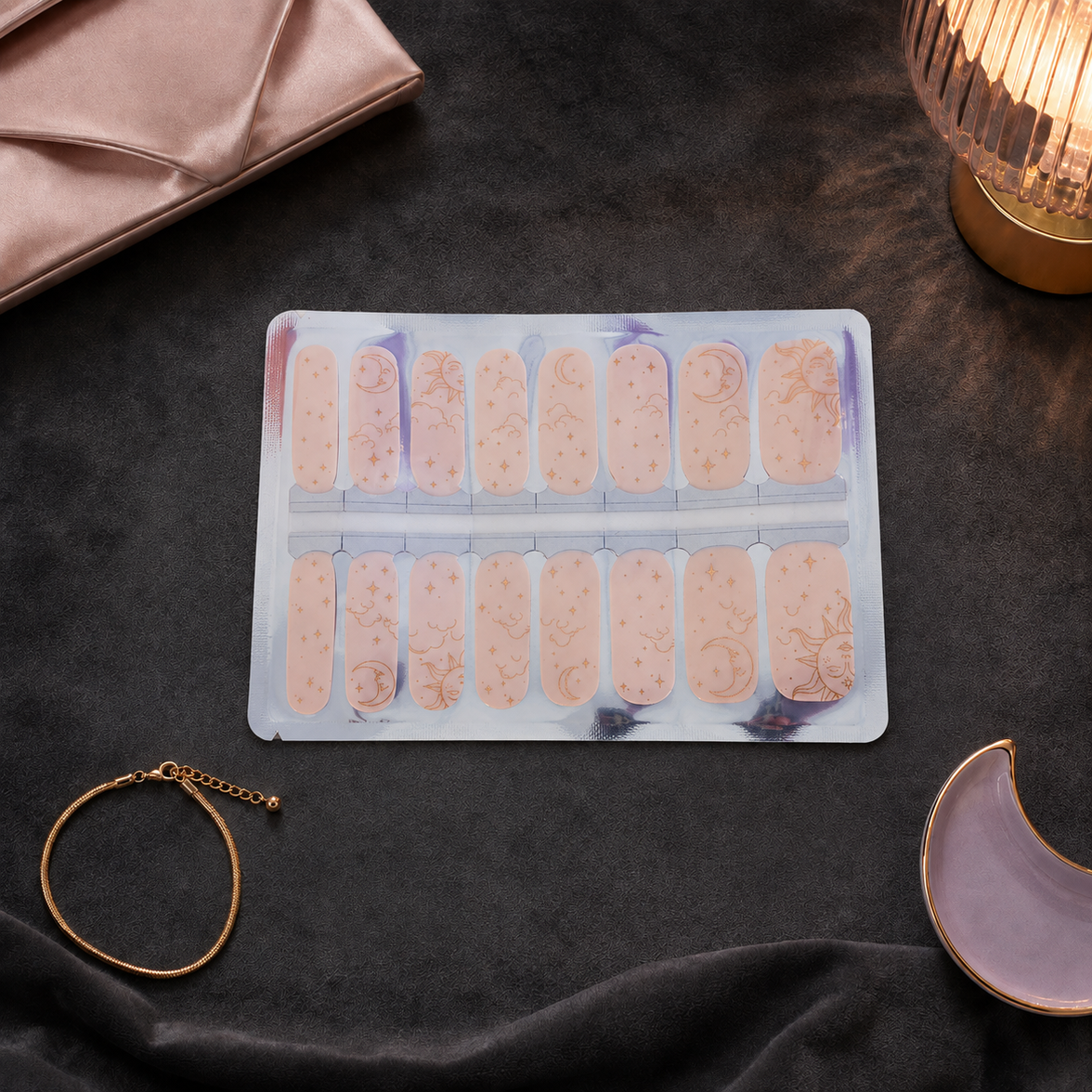 Butter Stardust Nail Wraps – EzyNails nail wraps, NZ