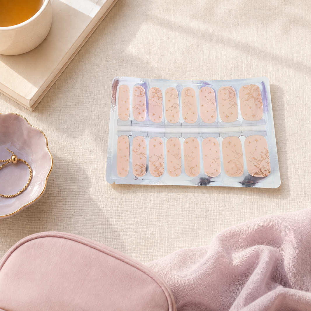 Butter Stardust Nail Wraps