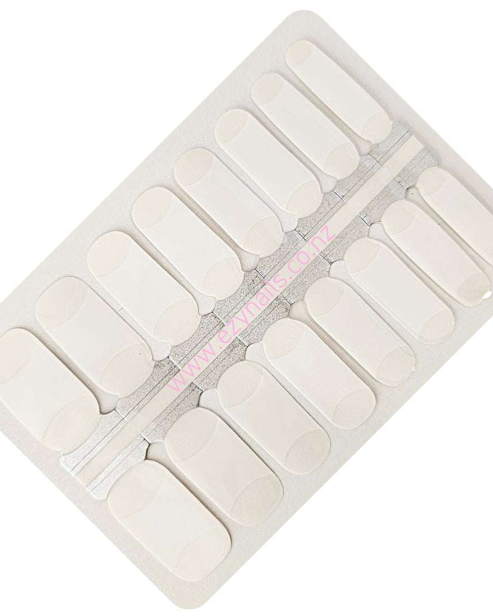 EzyNails Nail Polish Nail Wraps Classic White French Manicure Nailwraps All Nailwraps