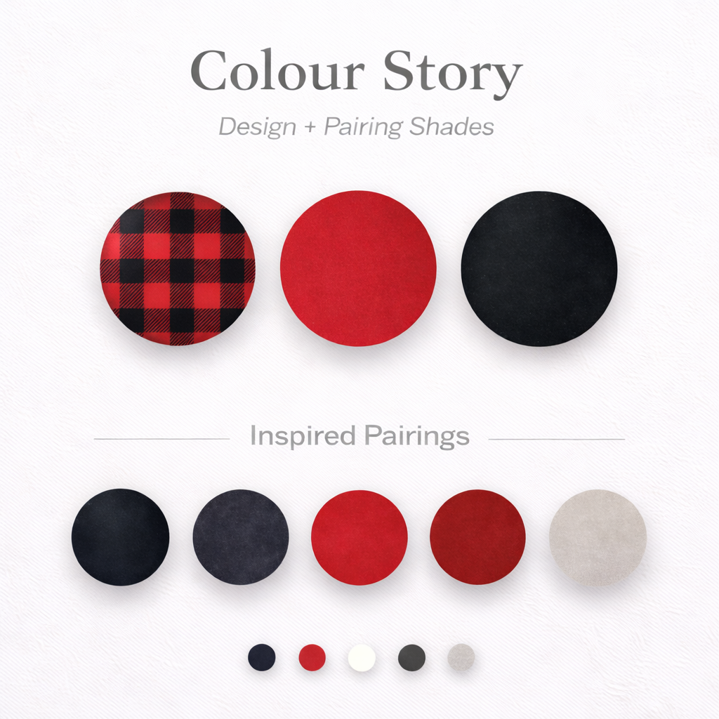 Red Check Nail Wraps – Bold Plaid Nail Strips