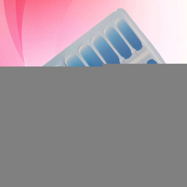 Blue Crush Ombre Nail Wraps – Peel & Stick Gradient Nails
