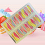 EzyNails Nail Wraps Fruit Fizz Nailwraps – Samba-Inspired Swirl Nail Stickers in Pink & Yellow All Nailwraps