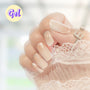 Champagne Glow Blush Glitter Ombré Gel Nailwraps