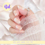 Golden Marble Gel Nailwraps – Ivory & Gold Mountain Design