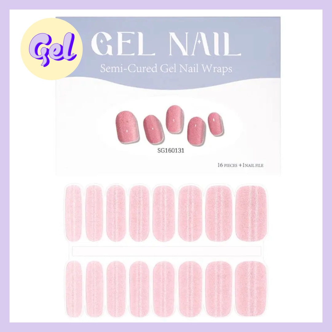 Glitter Galaxy Cat Eye Nailwraps – Shimmery Gel Strips