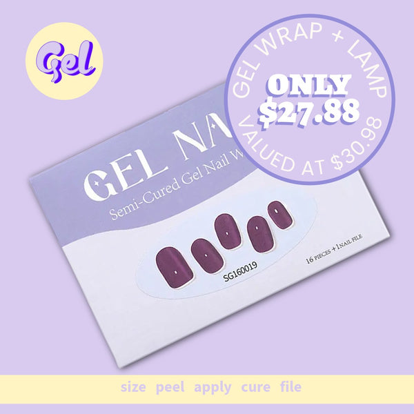 Byzantium Glow-Up Kit – Gel Wrap + Mini Lamp