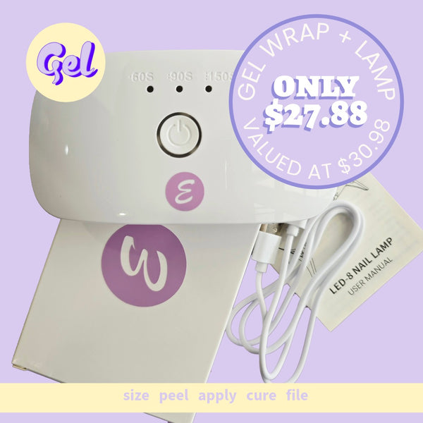 Byzantium Glow-Up Kit – Gel Wrap + Mini Lamp