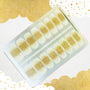 Golden Dust Nailwraps – Transparent with Gold Glitter Nail Stickers