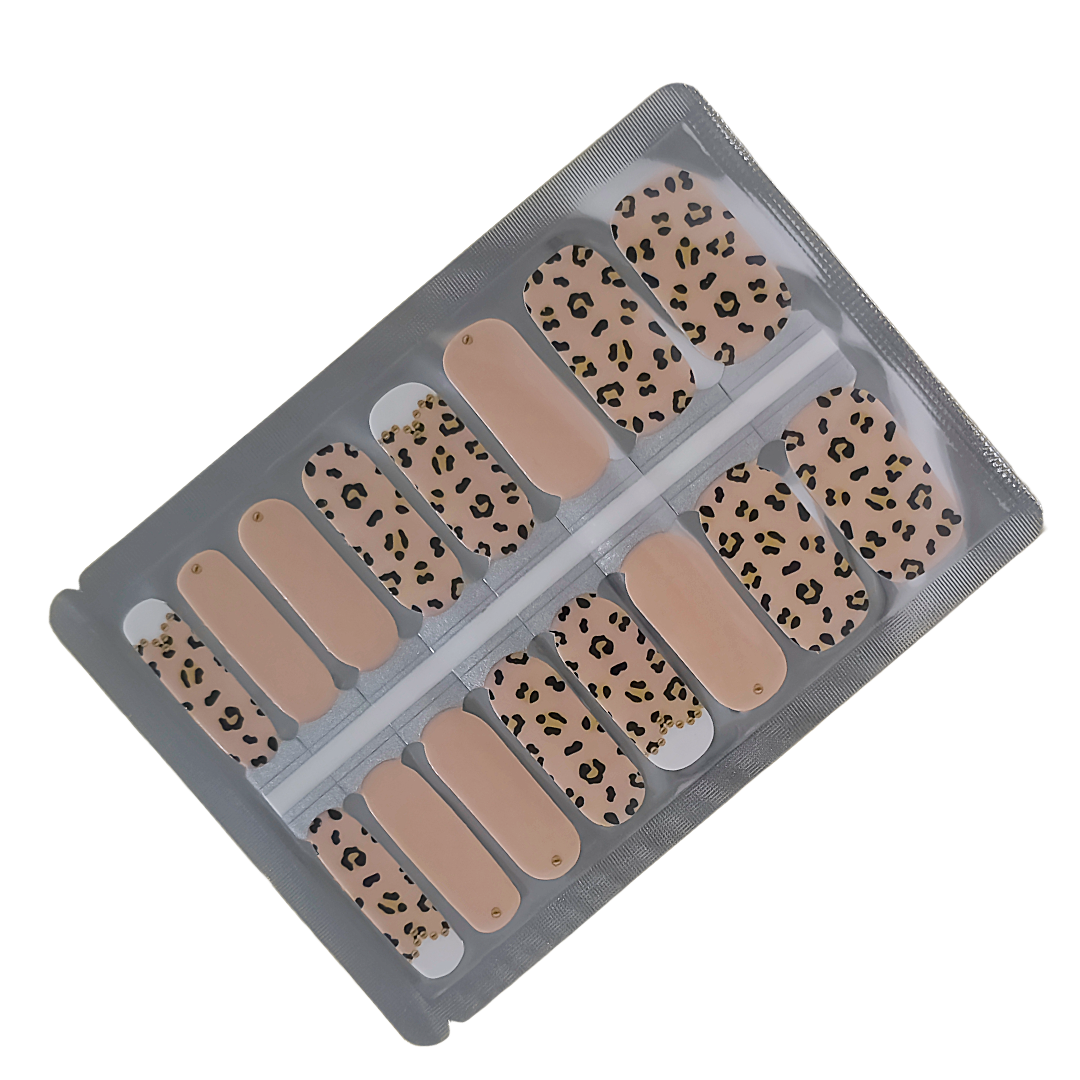 Wild Side – Leopard Print & Nude Luxe Nailwraps