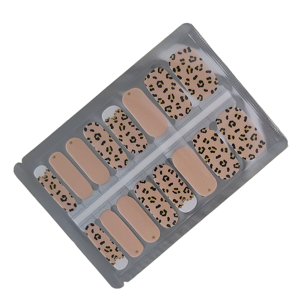 Wild Side – Leopard Print & Nude Luxe Nailwraps