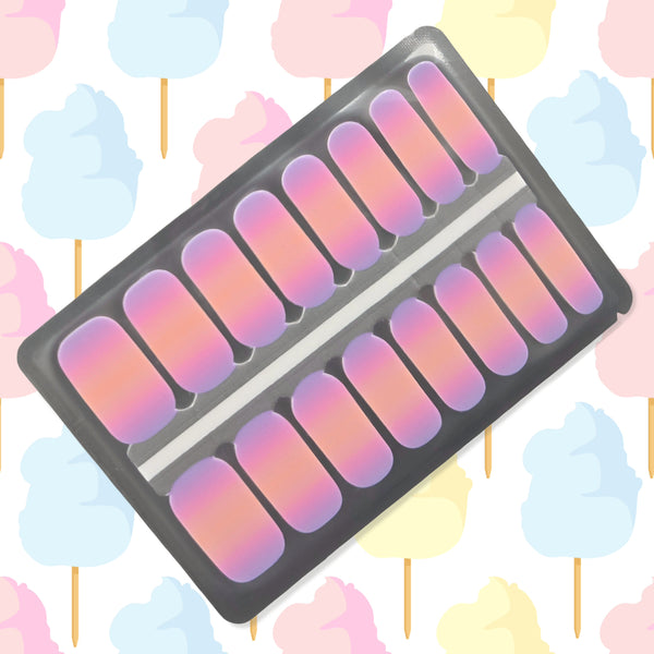 Cotton Candy Sunset Nailwraps – Pastel Ombre Nail Art