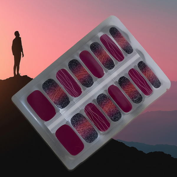 Midnight Ember – Wilderness Sunset Nailwraps