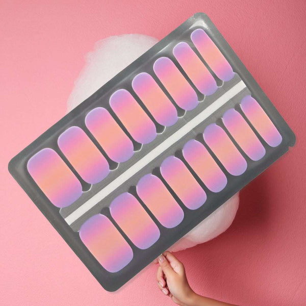 Cotton Candy Sunset Nailwraps – Pastel Ombre Nail Art
