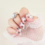 Petal Pop Overlay – Soft Pink Floral Nail Polish Nailwraps