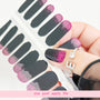 Black & Pink Glitter Nailwraps – Easy Long-Lasting Manicure