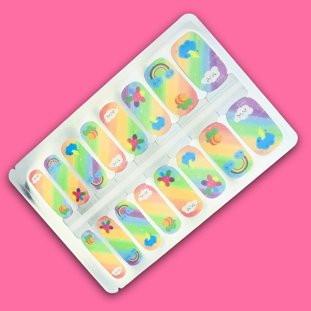 Crayon Bloom Kids Nail Wraps