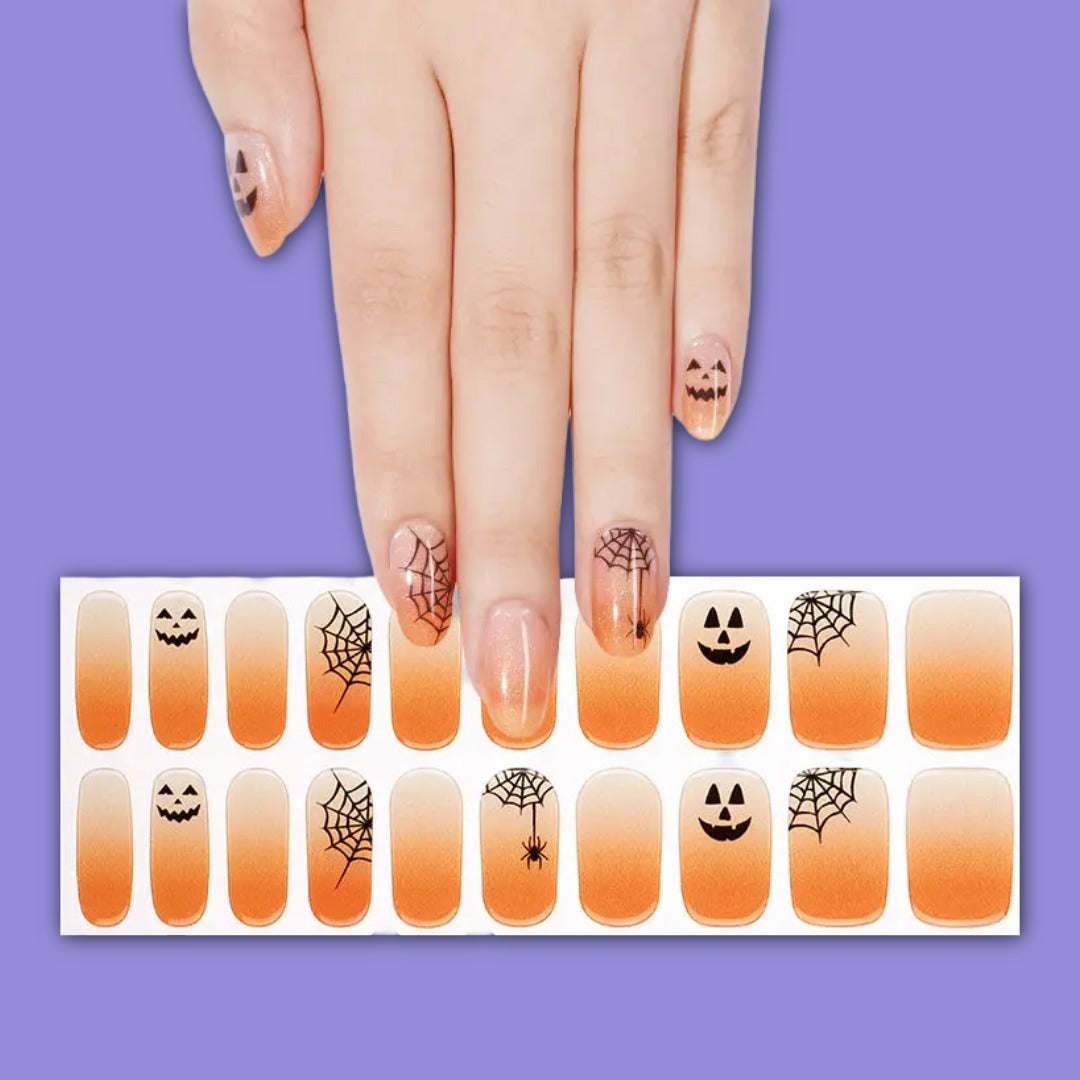 Jack-O’-Glam Halloween Nailwraps