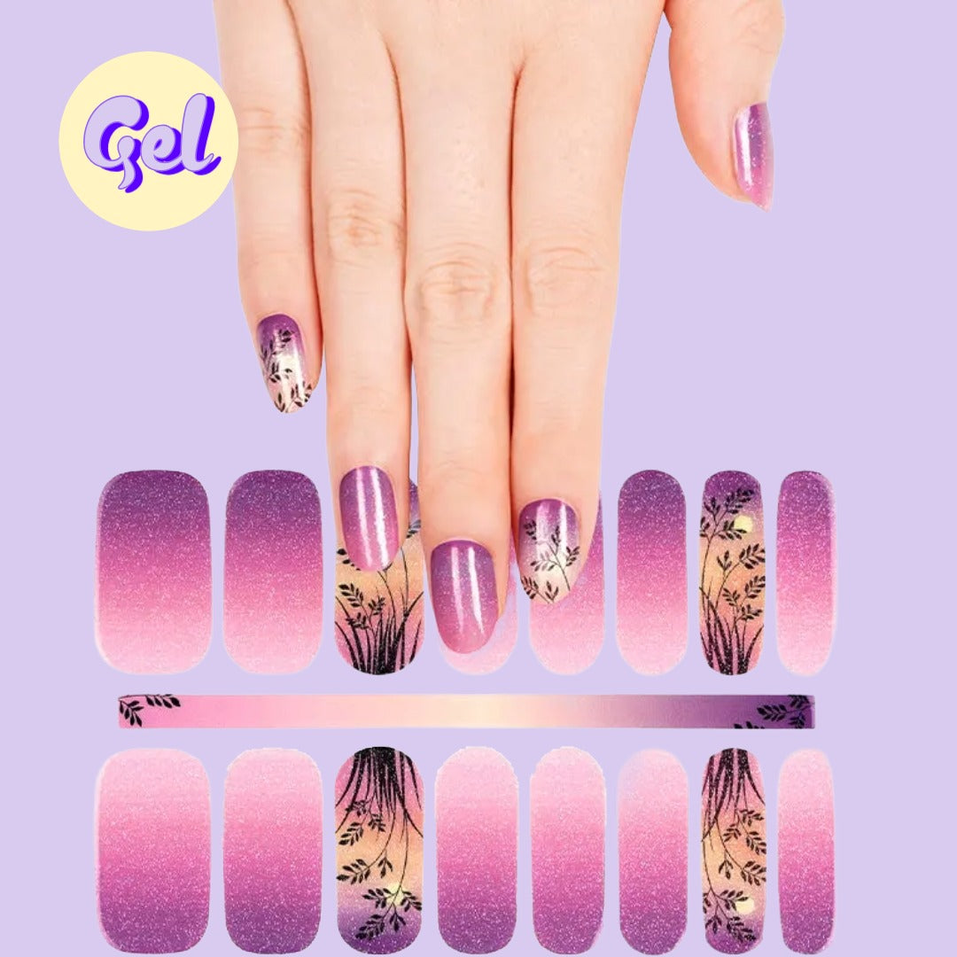 Twilight Bloom Holographic Nailwraps