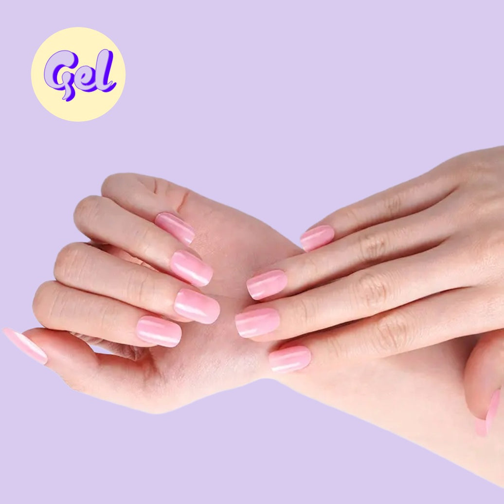 Bubble Pop Pink Gel Nail Wraps