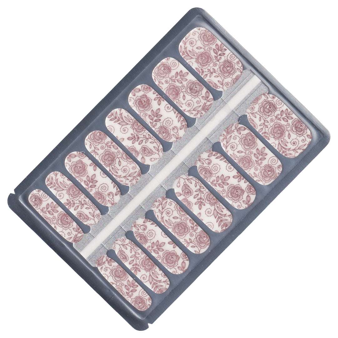 EzyNails Nail Polish Nail Wraps Rose Shimmer Nailwraps All Nailwraps