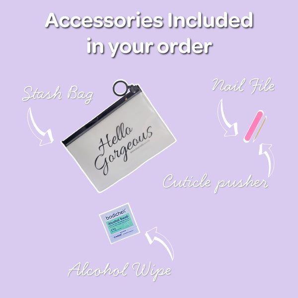 Silver Glitter Gel Nailwraps