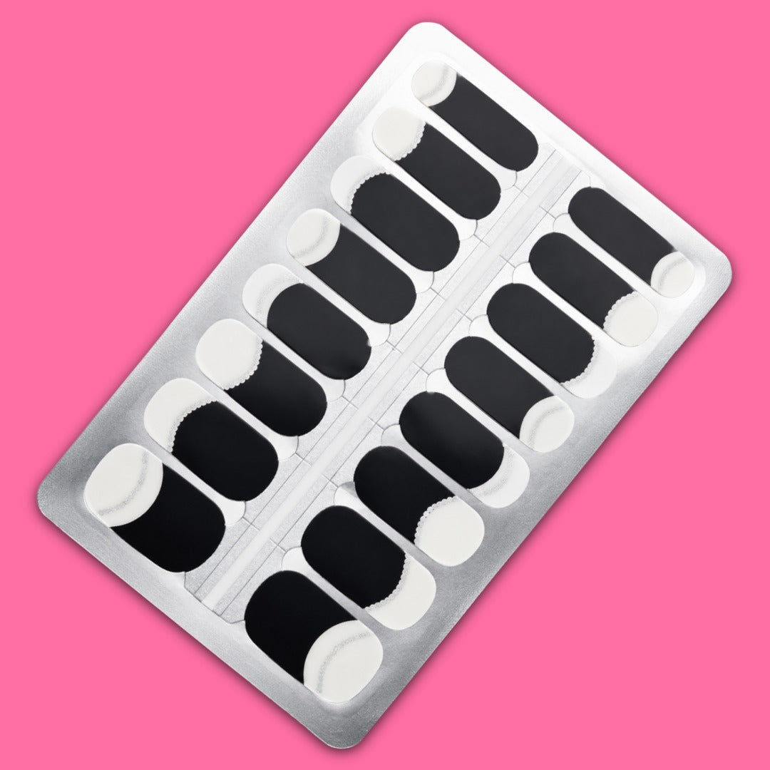 Black Tie Blush Nail Polish Wraps
