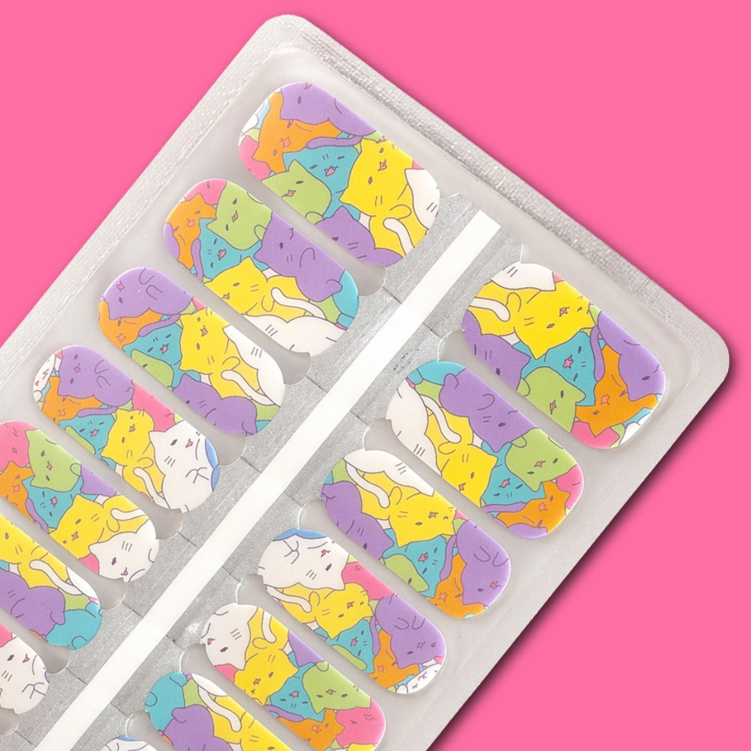 Cat Nap Polish Nailwraps - Purrrrrfection