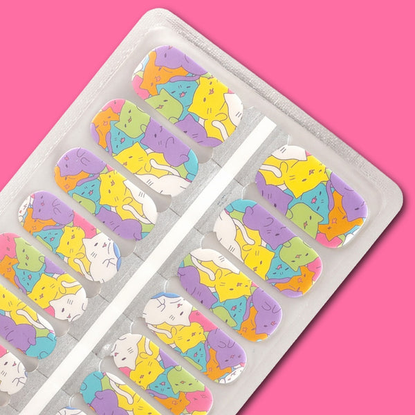 Cat Nap Polish Nailwraps - Purrrrrfection