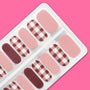 Pink & Red Gingham Nail Wraps