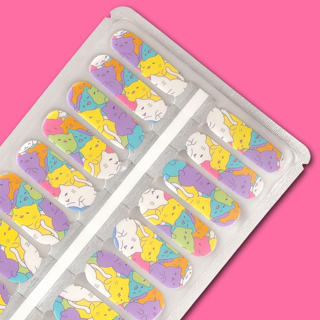 Cat Nap Polish Nailwraps - Purrrrrfection