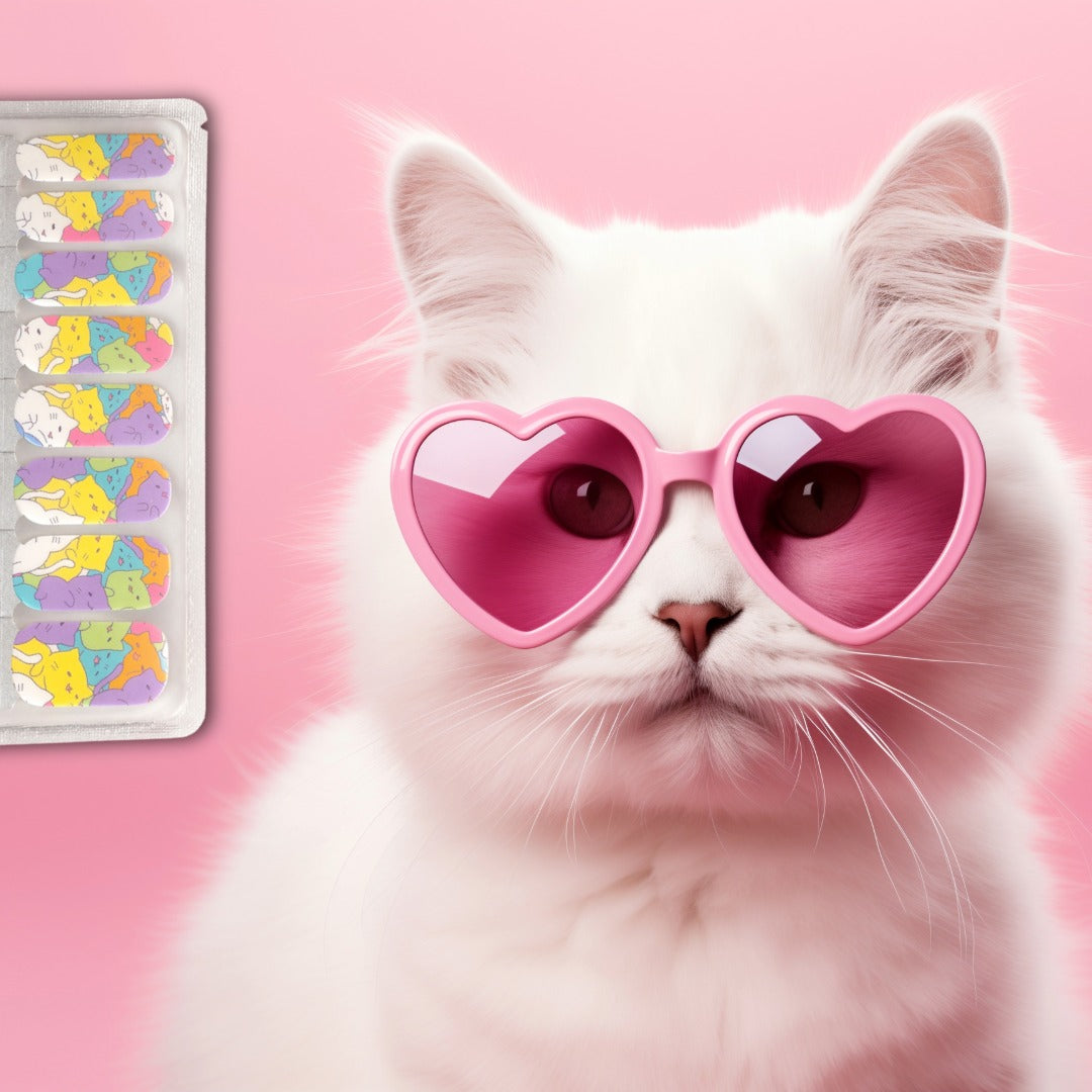 Cat Nap Polish Nailwraps - Purrrrrfection