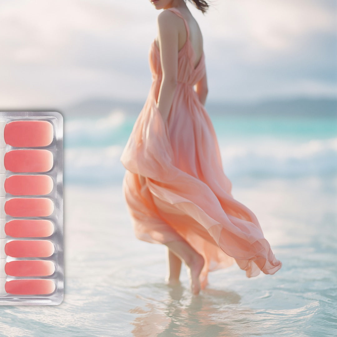 Coral Ombre Nail Wraps