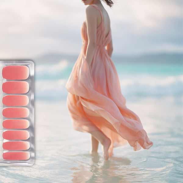Coral Ombre Nail Wraps