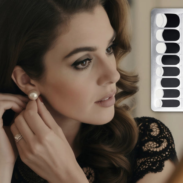 Black Tie Blush Nail Polish Wraps