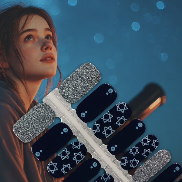 Starlit Silver Nailwraps